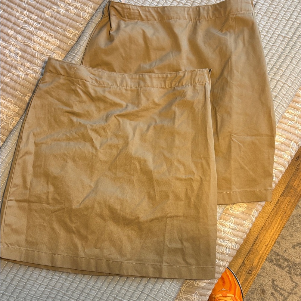 Lands' End Kids Tan Skorts